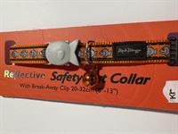 Red Dingo - Smart reflekshalsbånd til katte ORANGE M/FISK